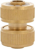 Amig - Hose Repair - 3/4" - Ideal for Easy Water Leak Repair - Quick and Easy Connection - Made with Brass - Matte Gold by Amig