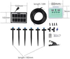 Solar Drip Irrigation System, Solar Panel Kit Outdoor, 10m Tubing, Type C Charging, LED Display, for Garden Farm Greenhouse Balcony Vacation (White) - Image 4