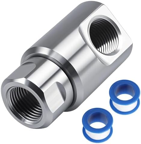 Upgraded 1/2"NPT High-Pressure Stainless Steel Swivel Joint for Hose Reels – Heavy-Duty, Leak-Proof, with Grease Fitting & Smooth Ball Bearing Rotation by Unknown
