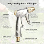 Heavy Duty Metal Garden Hose Nozzle High Pressure Pistol Grip Sprayer 4 Spray Modes Handheld Water(SIZE B) - Image 7