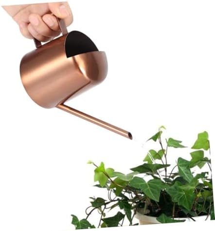 LIOOBO 2pcs Watering Can Indoor Plants Indoor Plant Accessories Water Pot for Plants Plant Water Plants Pitcher Water Can for Plants Watering Pots Light Brown Stainless Steel - Image 6