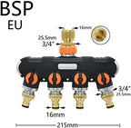 3/4 Inch 2/4-Way Brass Plastic Garden Hose Splitter Y-Type Watering Connector Distributor For Outdoor Tap And Faucet 1Pcs (Color : E) - Image 4