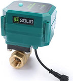 U.S. Solid 1/2" Smart Motorized Ball Valve - Remote App Mobile Control Brass Electrical Ball Valve with Manual Switch, 5V DC USB Connection - Image 2