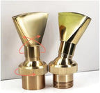 1/2 3/4 1 1.5 2 Adjustable Fan Shaped Brass Fountain Nozzle Spray Decorate Pond Jet Sprinkler Head(1.5 Inch) - Image 4