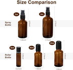 Glass Spray & Roller Bottle Set – Amber Glass Spray Bottles - Image 3
