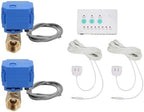 Water Leak Shut Off Valve System for 1/2 Inch Pipes, Dual BSP Valves with Alarm & Visual Alerts, Protection for Laundry, Water Heaters, Bathrooms by ZLXHDL