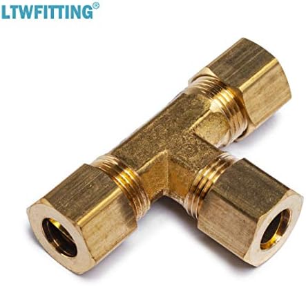 LTWFITTING 5/16-Inch OD Compression Tee,Brass Compression Fitting(Pack of 20) - Image 4