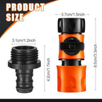 Threlaco 20 Pack Garden Hose Quick Connect with Shut Off Valve, No-Leak 3/4" GHT Plastic Water Hose Fittings for Sprinkler Nozzle Rv Washer Heavy Duty Repair Kit with 40 Adapters & 40 Washers - Image 4