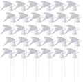 30 Pack Spray Bottle Nozzles, Heavy-Duty Stream Trigger Spray Nozzle Replacement Parts Adjustable Head Sprayer with Mist Stream Sprayer Fits 8oz /16oz Spray Bottles Round 28/400 Neck Bottles by River-CJ