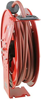 Lincoln 83754 Value Series Air/Water Retractable Hose Reel with 50' x 3/8" Rubber Air Hose, 1/2" NPT, 300 PSI, Slotted Mounting Base, 5-Position Adjustable Outlet Arm, All-Steel Construction, Red - Image 3