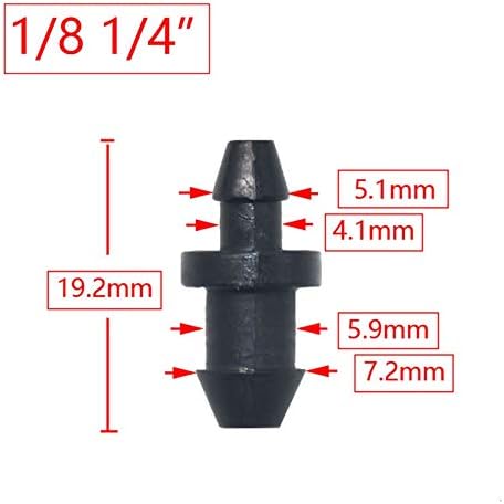 Utility Connector Adapter Hose Connector Adapter 1/8 1/4 inch Garden Irrigation Connector, Barbed Single and Double Elbow Drip Irrigation Arrow Connector, for 3/5 4 / 7Mm Hose/D - Image 2