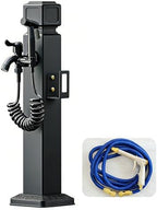 Freestanding Garden Water Column with Outdoor Hose Stand Stainless Steel Vertical Garden Water Column Double Outlet Faucet Suitable for Irrigation and Car Washing 60cm Spray Gun Faucet+10m Spray Gun by Unknown