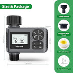 Water Timer, Digital Irrigation Controller System with Rain Delay/Manual Mode/Automatic, Programmable Hose Timers for Outdoor Garden Yard Lawn - Image 6