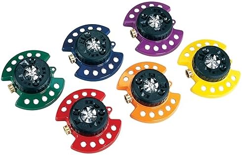 Dramm Metal Base, Green 15024 ColorStorm 9-Pattern Turret Sprinkler with Heavy-Duty Meta - Image 4