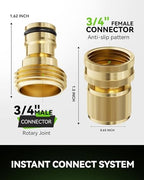 RAINPOINT Brass Hose Nozzle & Quick Connect Kit - Image 5