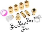 9 Pcs Brass Garden Hose Tap Quick Connector Pipe Fitting Kit for Outdoor Tap Connector Connecting Nozzles/Hoses/Pipes/sprinklers - Image 2