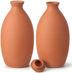 68 oz Large Olla Terracotta Self Watering Pot,Oval by Ferrochef