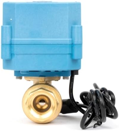 Motorized Ball Valve 1/2 in NPT U.S. Solid WiFi Smart 2-Way Brass Electric Valve USB Powered LED Indicator Remote On/Off for Water and Irrigation - Image 5