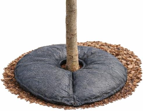 SteadySpring® 24" Smart 30+Day Tree Watering Mat - AUTO Refills with RAIN and Slow Releases As Plant Needs - for Root Balls 11" - 15" Dia Slow Release Technology Prevents Over and Under Watering (1) by SmartSpring