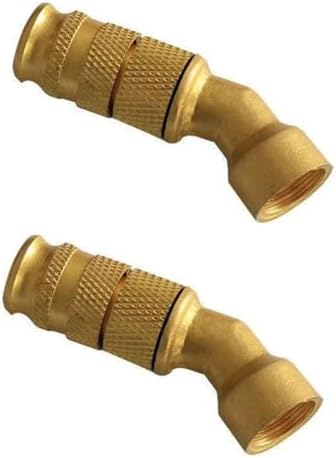 Adjustable Garden Hose Nozzle Sprayer, Elbow and Straight for Easy Watering Extended Elbow Nozzle 2pc by Unknown