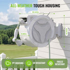 Retractable Garden Hose Reel 1/2"x100ft with 10-Function Nozzle - Image 6
