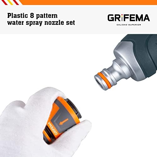 GRIFEMA GE1305 Watering Lance, Extended Hose Pipe Spray Gun with 8 Modes, Watering Wand for Hanging Basket Watering, Lawn Watering, Car Washing, Pet Bathing [Amazon Exclusive] - Image 3