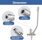Dual Purpose Switch Snow Foam Dual Gun Pressure Washer 1/4 Inch Quick Connect and 5 Nozzles for Soap Cannon Pressure Washer - Image 2