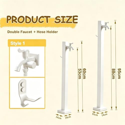 Stainless Steel Water Dispenser Column Water Tap Antifreeze Hose Faucet - Image 2