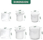 Phoenix Vine 6 Inch 4 Inch Self Watering Planter, White Terracotta Clay Pots with Glass Reservoir for Indoor Plants, Herbs, Flowers, 52-B-G-46 - Image 3
