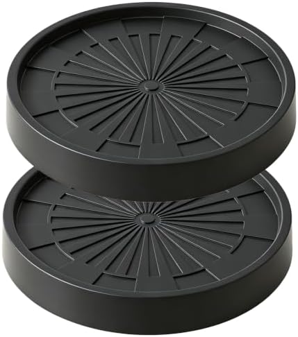 Plant Caddy with Concealed Wheels, Plant Watering Tray, 2 Pcs by Unknown