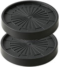Plant Caddy with Concealed Wheels, Plant Watering Tray, 2 Pcs by Unknown