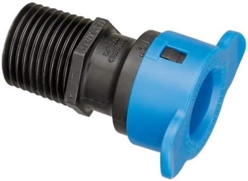 Hydro-Rain BL-436-005 - 1/2" Blu-Lock to 1/2" MPT Irrigation Fitting, Professional-Grade, High-Impact, UV-Resistant ABS Body (25) - Image 4