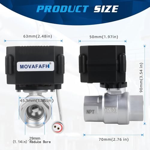 1" WiFi Smart Water Shutoff Valve - 5V DC Remote Control Timer, Stainless Steel, Mobile App Operation, NSF Certified, IP67 - Image 5