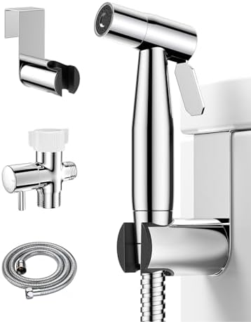 BRITULIF Bidet Sprayer for Toilet, Adjustable Pressure, Polished Chrome by BRITULIF