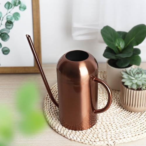 Plant Watering Can, Leak Proof Decorative Rustproof Indoor Watering Cans for House Plants with Long Spout,Stainless Steel Modern 023 Gallon Water Can for Plants for Succulents House - Image 5