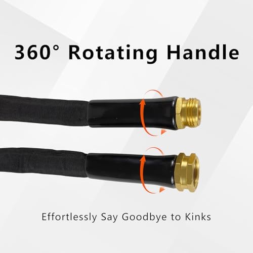 50FT Garden Hose Ultra Lightweight Outdoor Water Hose for Yard Garden - Image 3