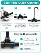 ZAQYCM Greenhouse/Outdoor Plant Watering System, 360° Bendable Nozzles - Image 5