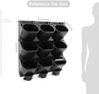 Vertical Wall Planter 3-Tier, 9-Pot Hanging Plant Holder(Black) - Image 3