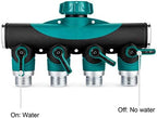 4 Way Hose Splitter Metal Water Valve Connector - Image 6