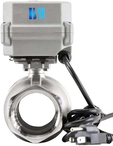 2" DN50 110-230VAC Normally Closed CF8/Stainless Steel 304 Manual Override Motorized Electrical Ball Valve With U.S. Plug - Image 5