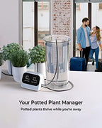 Automatic Watering System for Potted Plants, Plant Waterer, DIY Drip Irrigation Kit with Smart Timer, Waterproof LED Display & Large Capacity Battery, Precise Distribution of Water (White) - Image 6