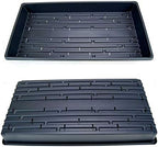 9GreenBox 5 Pack of Durable Black Plastic Growing Trays (with Holes) 21" x 11" x 2" - Planting Seedlings, Flowers, Wheatgrass - Image 2