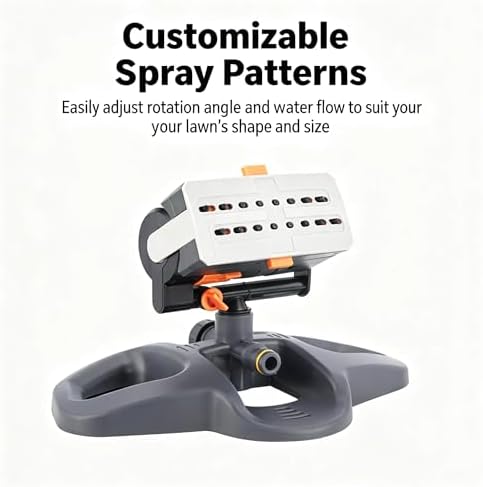 360° Sprinkler for Yard, Lawn Garden Watering, Automatic System Covers135m2 ft Hose Connection(30M) - Image 3