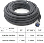 Taisia 5/8" Soaker Hose 75 ft Round Rubber Garden Soaker Hoses, Heavy Duty Drip Hose for Watering Irrigation, Water Seeper Soaker Hoses for Garden, Lawn and Plants - Image 3