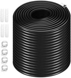 Self-Sinking Aeration Hose 300 ft ⅜ in. Comes with 4 patchers and 4 stainless steel hose clamps for weighted air pump tubing, easy to install for pond water lake aeration (300 Feet) by WETOXL