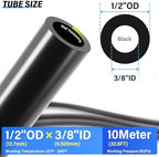TAILONZ Black 1/2" OD Nylon Air Brake Hose 60M/200ft - Image 2