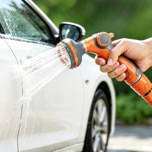 Garden Hose Nozzle 8 Pattern Water Sprayer for Watering Car Wash - Image 4