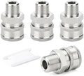 TAISHER 4PCS 304 Stainless Steel 3/8" Male NPT High Pressure Washer Quick Connect Coupler for Pressure Washing Gun Hose Accessories by TAISHER