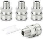 TAISHER 4PCS 304 Stainless Steel 3/8" Male NPT High Pressure Washer Quick Connect Coupler for Pressure Washing Gun Hose Accessories by TAISHER