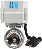 1 inch DN25 110-230VAC Normally Closed Stainless Steel 304/CF8 Motorized Electrical Ball Valve With U.S. Plug - Image 3